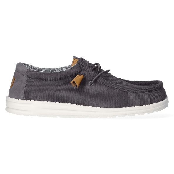 Wally Corduroy Herren Halbschuhe Charcoal