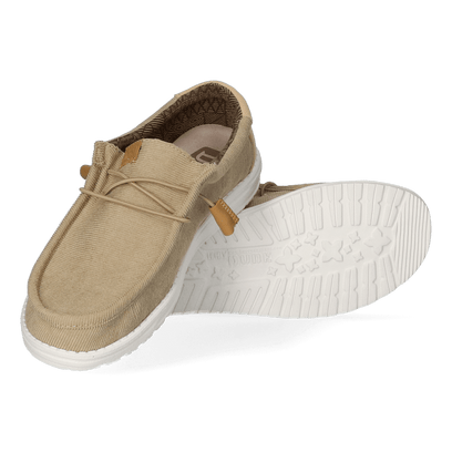 Wally Corduroy Herren Halbschuhe Tan