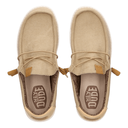 Wally Corduroy Herren Halbschuhe Tan