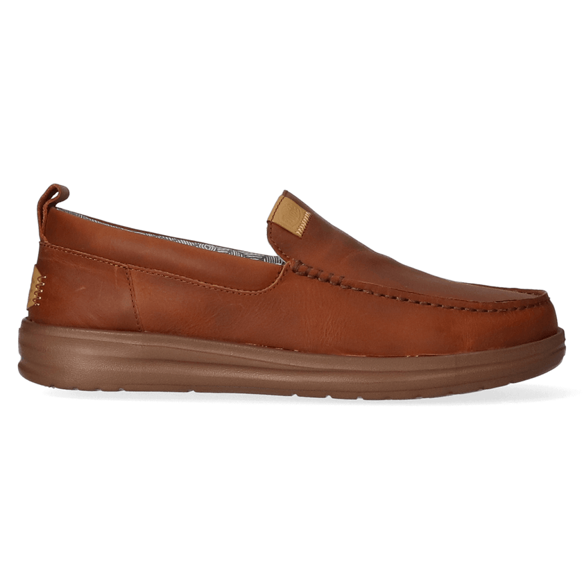 Wally Grip Herren Mokassins Brown