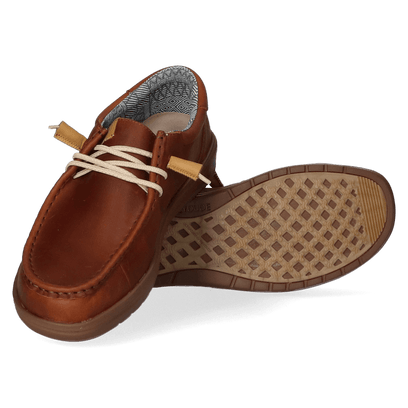 Wally Grip Craft Leather Herren Halbschuhe Brown