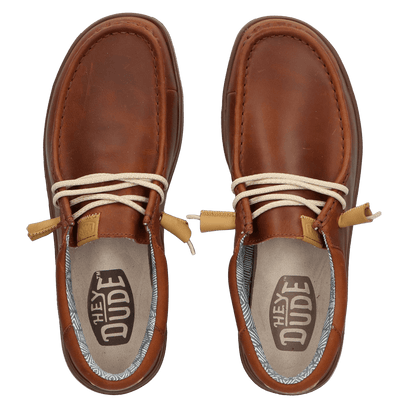 Wally Grip Craft Leather Herren Halbschuhe Brown