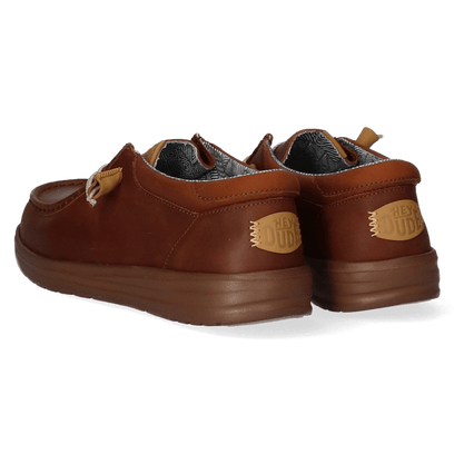 Wally Grip Craft Leather Herren Halbschuhe Brown