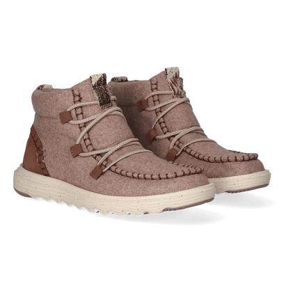 Reyes Wool Damen Boots Mauve