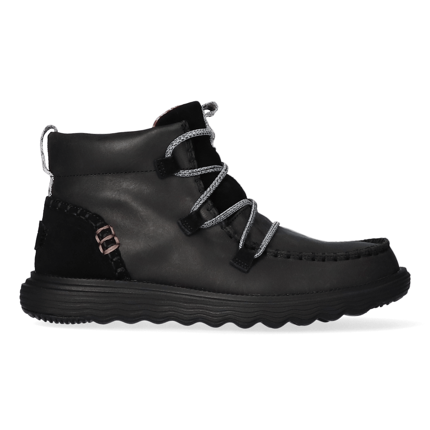 Reyes Leather Damen Boots Schwarz HD40183-060 | HEYDUDE | Bartogi ...