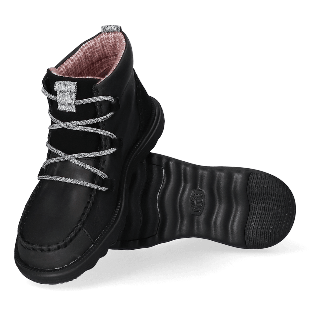 Reyes Leather Damen Boots Black/Black