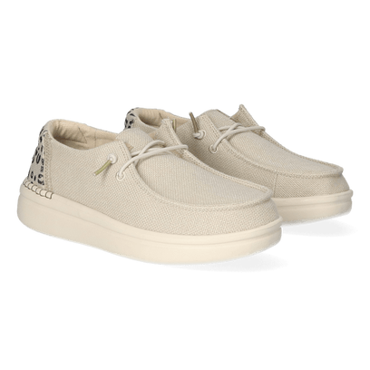 Wendy Rise Leo Damen Halbschuhe Cream