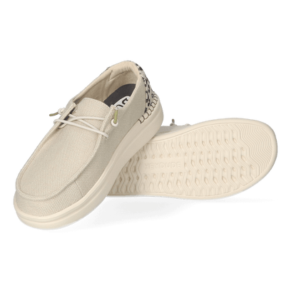 Wendy Rise Leo Damen Halbschuhe Cream