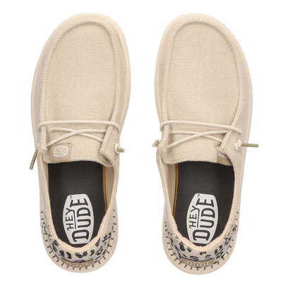 Wendy Rise Leo Damen Halbschuhe Cream