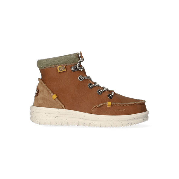 Bradley Youth Leather Boots Walnut