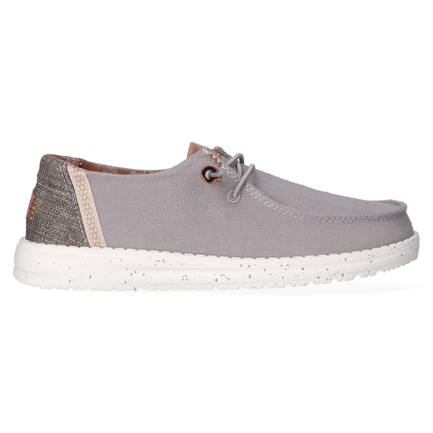 Wendy Washed Canvas Dames Halbschuhe Grey