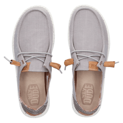 Wendy Washed Canvas Dames Halbschuhe Grey