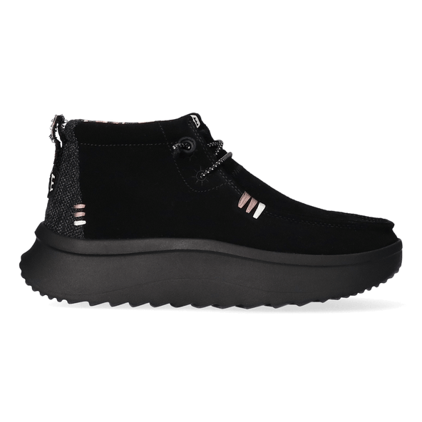 Wendy Peak Hi Suede Damen Halbschuhe Black