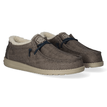 Wally Herringbone Herren Halbschuhe Chocolate