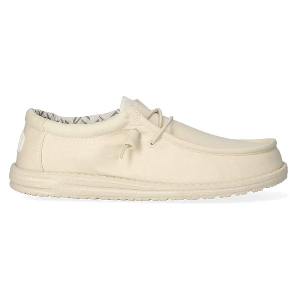 Wally Canvas Herren Halbschuhe Stone White