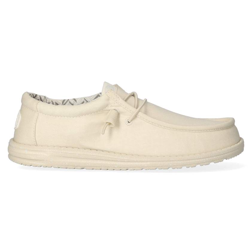 Wally Canvas Herren Halbschuhe Stone White