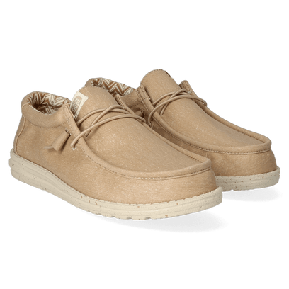 Wally Canvas Herren Halbschuhe Tan