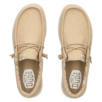 Wally Canvas Herren Halbschuhe Tan