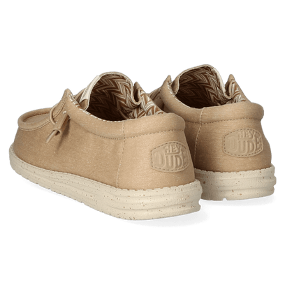 Wally Canvas Herren Halbschuhe Tan