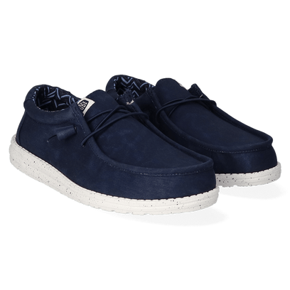 Wally Canvas Herren Halbschuhe Navy