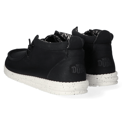 Wally Mid Canvas Herren Halbschuhe Black/White