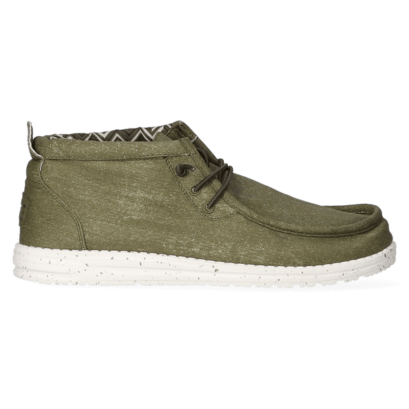 Wally Mid Canvas Herren Halbschuhe Olive