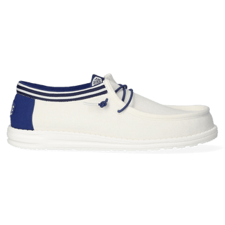 Wally Letterman Herren Halbschuhe White/Blue