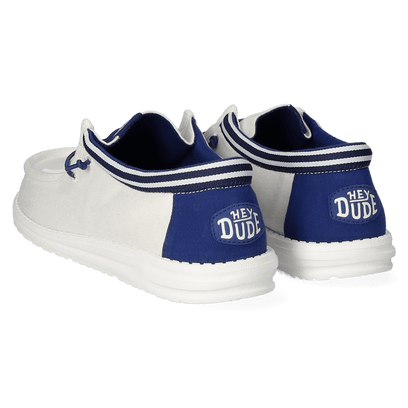 Wally Letterman Herren Halbschuhe White/Blue