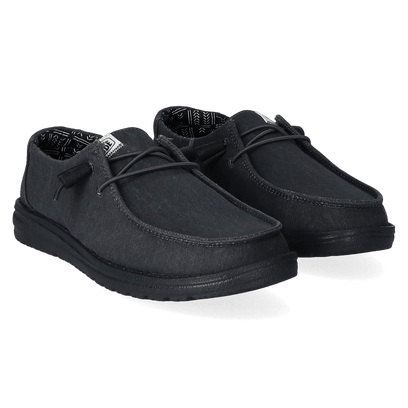 Wendy Canvas Damen Halbschuhe Black/Black