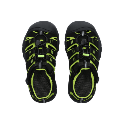 Newport H2 Older Kids Sandalen Black/Lime Green