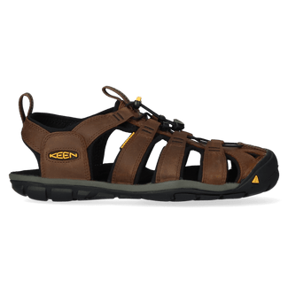 Clearwater CNX Herren Leder-Wandersandalen Dark Earth/Black