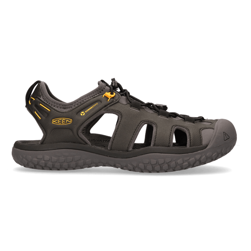 SOLR Herren Wandersandalen Black/Gold