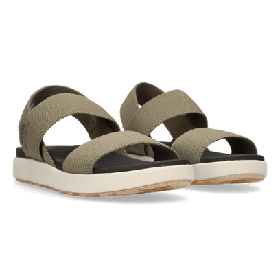 Elle Backstrap Damen Sandalen Dusty Olive