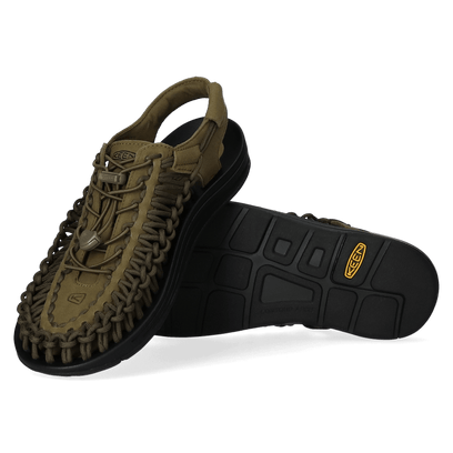 Uneek Herren Sandalen Dark Olive/Black