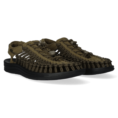 Uneek Herren Sandalen Dark Olive/Black