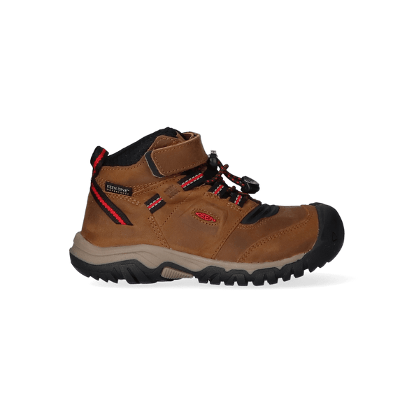 Ridge Flex Mid Younger Kids Wanderschuhe Bison/Red Carpet