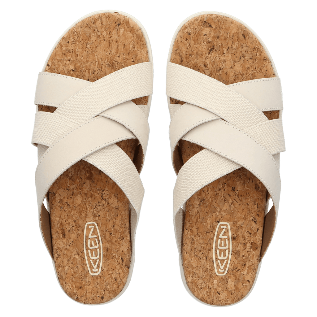 Elle Mixed Slide Damen Pantoletten Birch/Star White