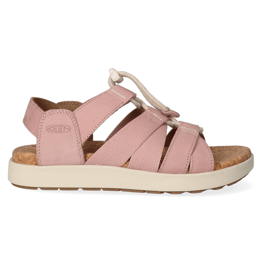 Elle Mixed Strap Damen Sandalen Fawn/Birch