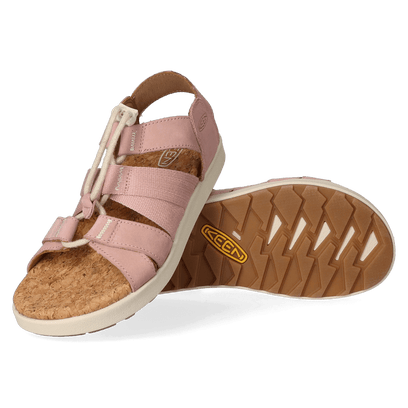 Elle Mixed Strap Damen Sandalen Fawn/Birch