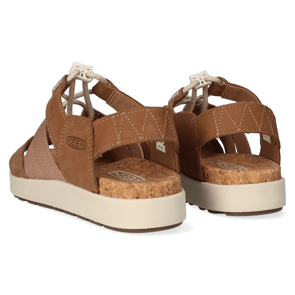 Elle Mixed Strap Damen Sandalen Toasted Coconut/Birch