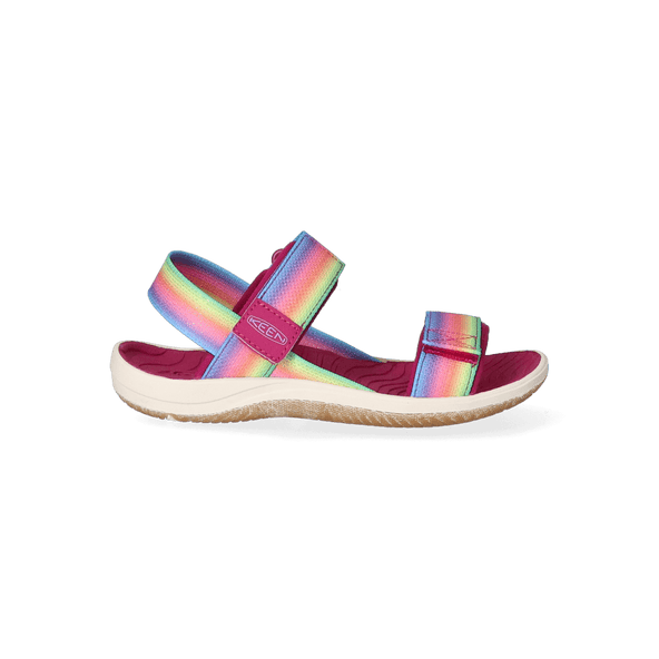 Elle Backstrap Older Kids Sandalen Rainbow/Festival Fuchsia