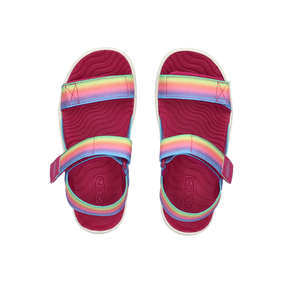 Elle Backstrap Older Kids Sandalen Rainbow/Festival Fuchsia