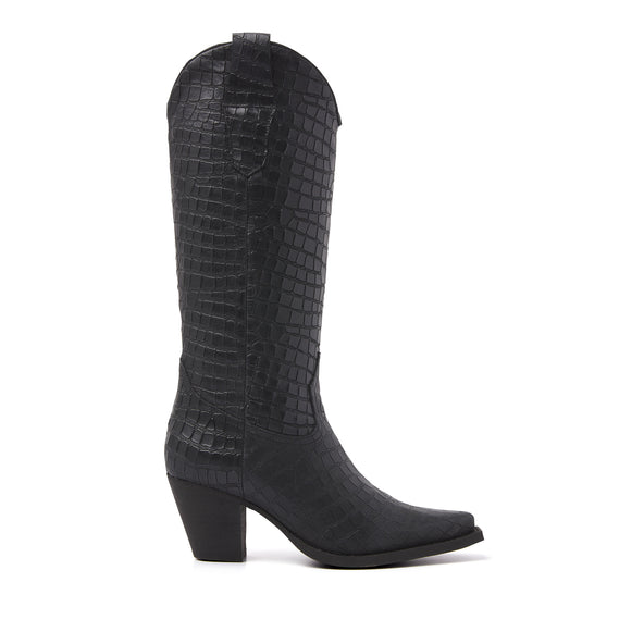Hohen Damenstiefel 57.321 Black