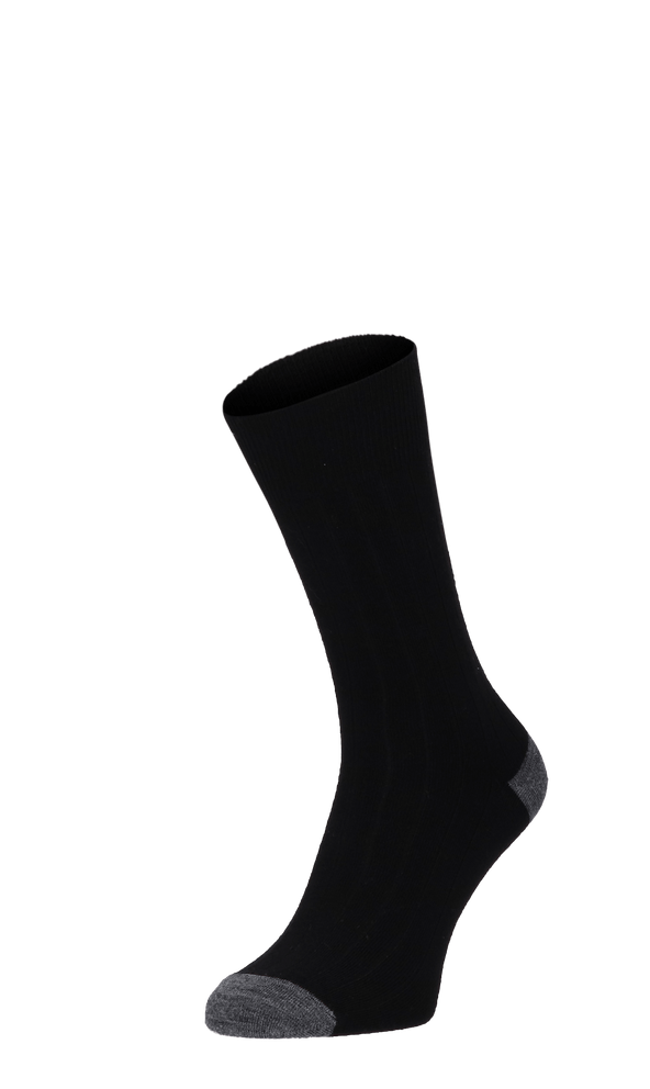 Chelsea Rib Herrensocken Black