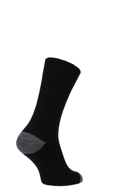 Chelsea Rib Herrensocken Black