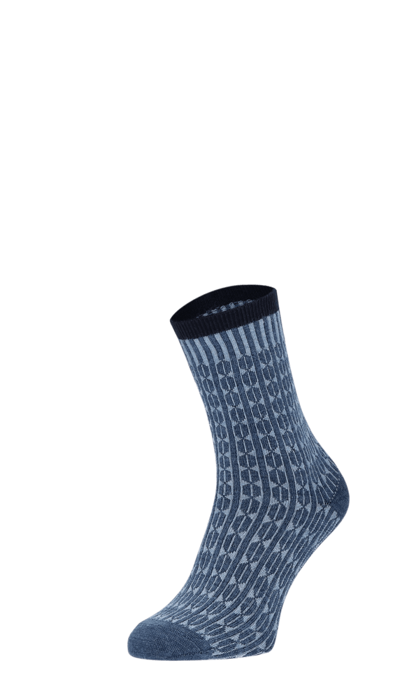 Baby Cable Damensocken Denim