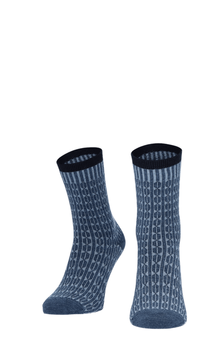 Baby Cable Damensocken Denim