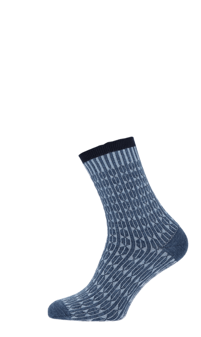 Baby Cable Damensocken Denim