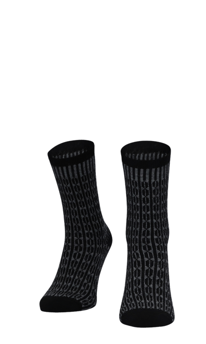 Baby Cable Damensocken Black