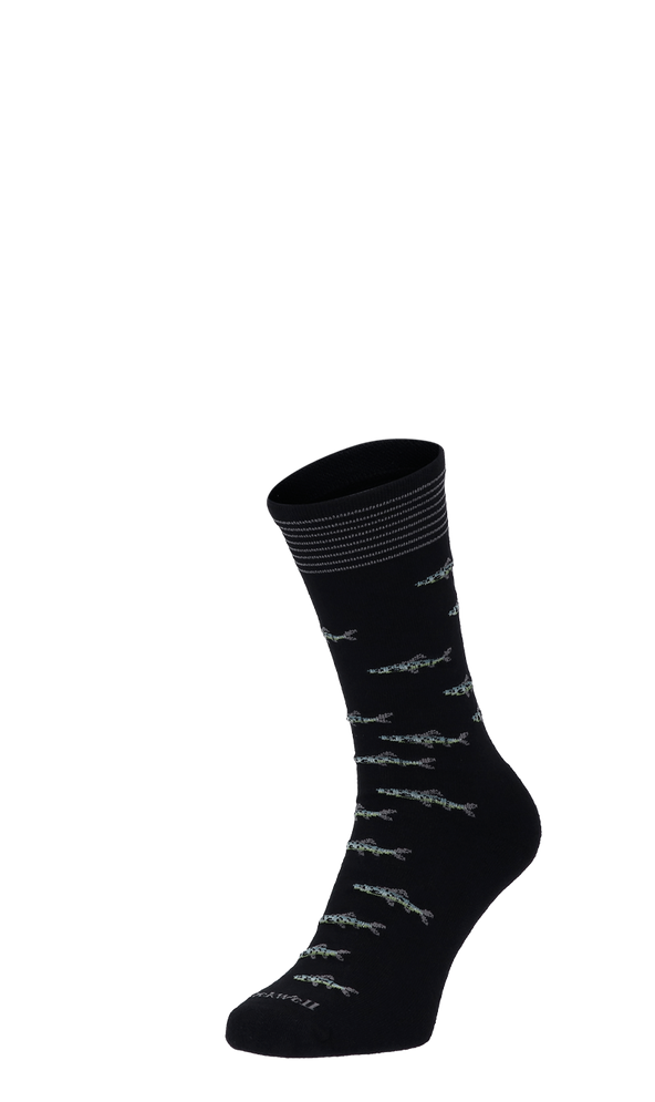 Gone Fishin Herrensocken Black